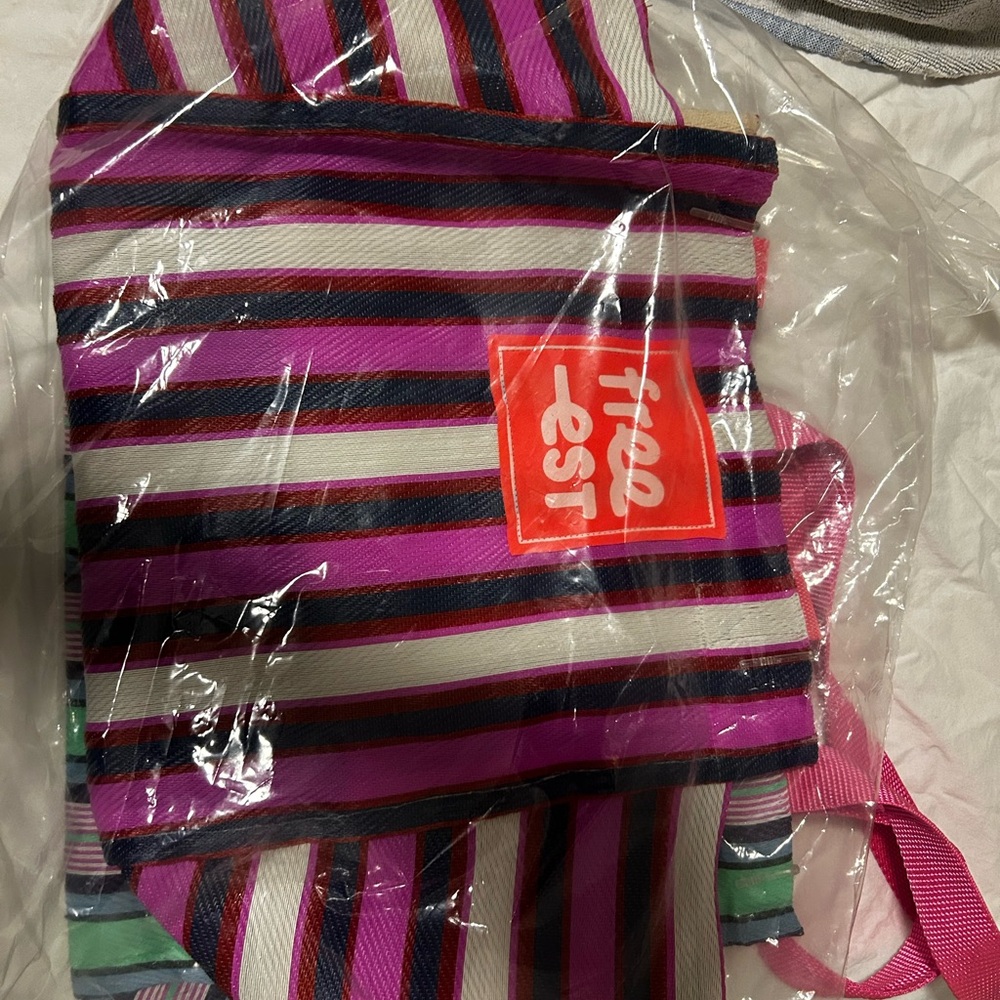 Free People Striped Tote Bag